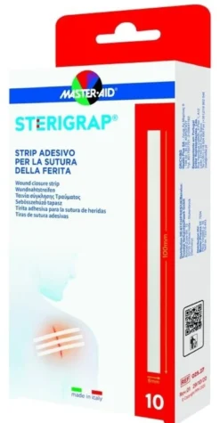 Master-aid sterigrap strip adesivo sutura ferite 100x6 mm 10 pezzi