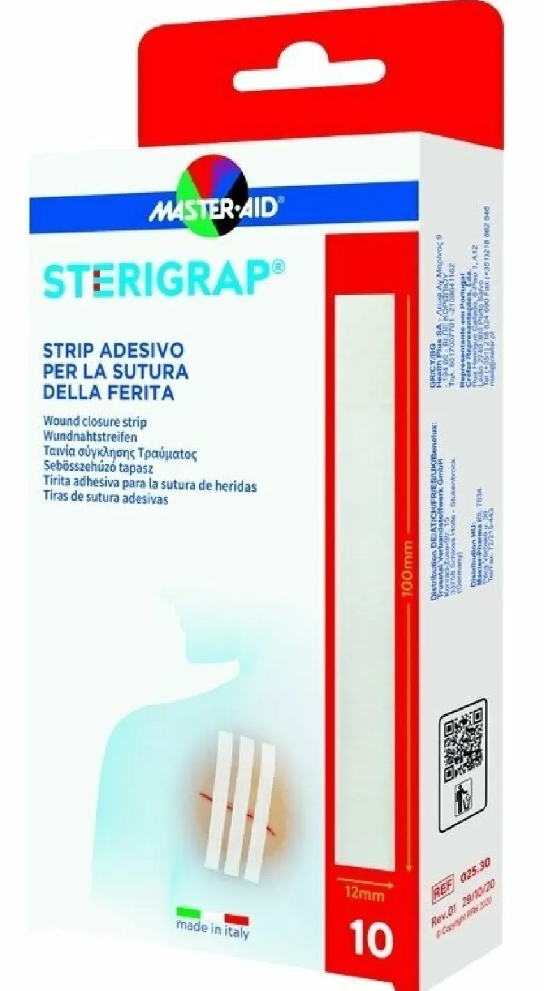 Master-Aid Sterigrap Strip Adesivo Per La Sutura Della Ferita 6 Pezzi