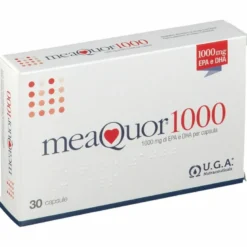 Meaquor 1000 Integratore di Omega-3 EPA DHA 30 Capsule