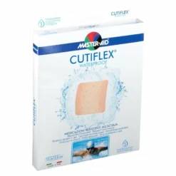 Medicazione adesiva impermeabile trasparente master-aid cutiflex 12,5x12,5 5 pezzi