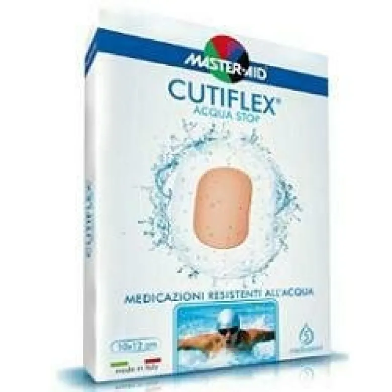 Medicazione autoadesiva trasparente impermeabile master-aidcutiflex 10,5x20 5 pezzi