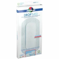 Medicazione compressa autoadesiva dermoattiva ipoallergenicaaerata master-aid drop med 10,5x20 5 pezzi
