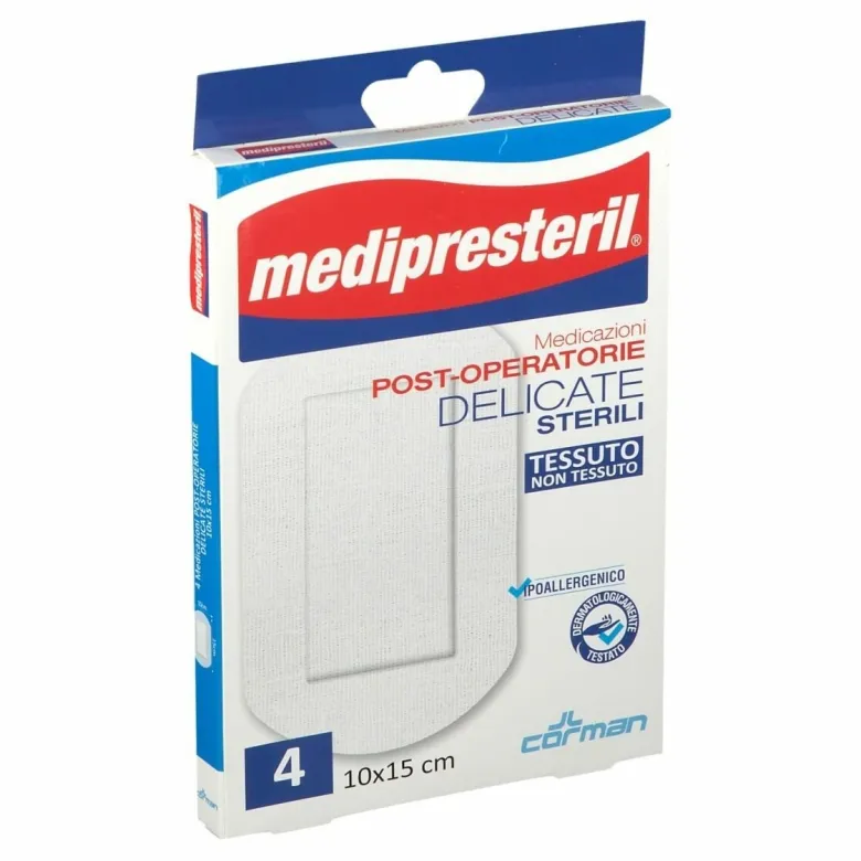 Medicazione medipresteril post operatoria delicata 10x15 4 pezzi