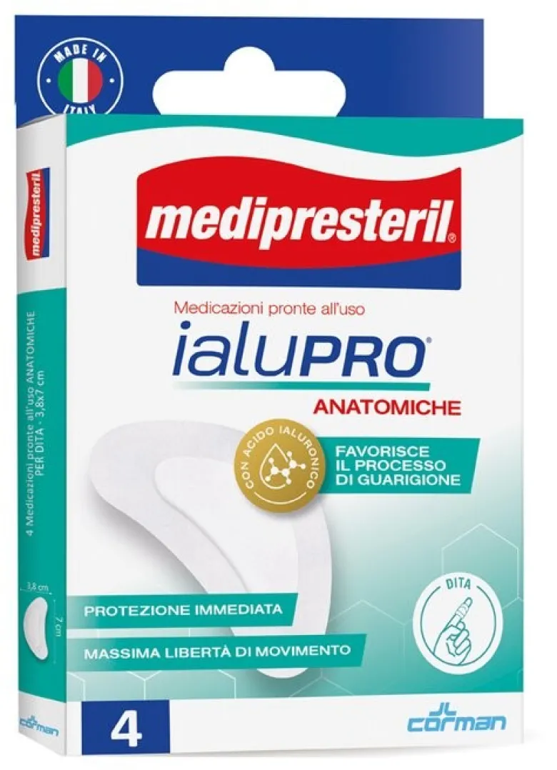 Medipresteril ialupro dita 3,8x7 cm 4 pezzi