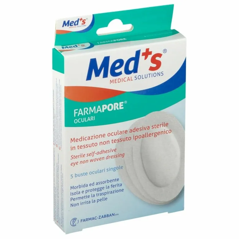 Meds pore medicazione adesiva oculare 5 pezzi