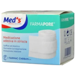 Meds pore medicazione autoadesiva in tessuto non tessuto m 1x10 cm