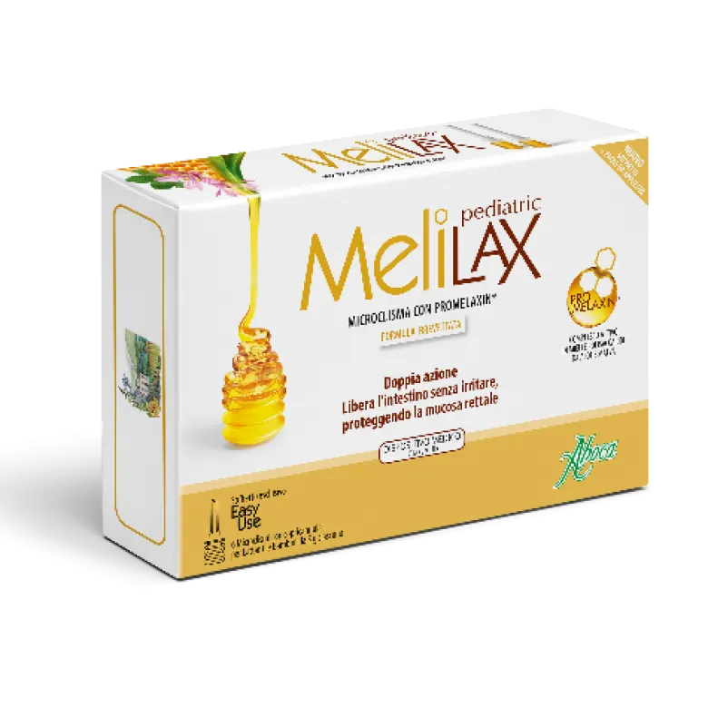 Melilax Pediatric Stitichezza Neonati e Bambini 6 microclismi