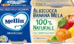 Mellin omogeneizzato albicocca banana mela 100 g 2 pezzi