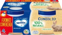 Mellin omogeneizzato coniglio 4x80 g