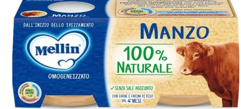 Mellin omogeneizzato manzo 2 x 80 g