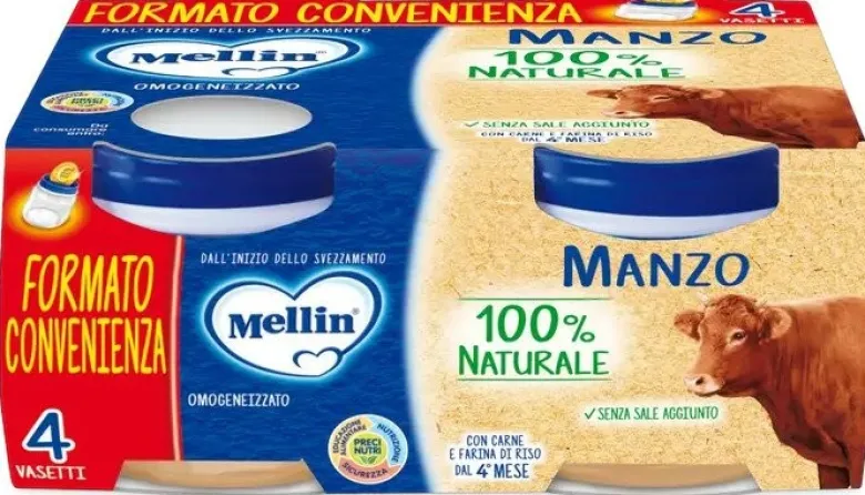 Mellin omogeneizzato manzo 4x80 g
