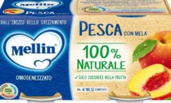 Mellin omogeneizzato pesca mela 100 g 2 pezzi