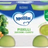 Mellin omogeneizzato piselli e carote 2 pezzi da 130 g