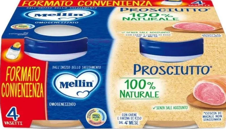 Mellin omogeneizzato prosciutto 4 x 80g