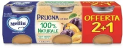 Mellin omogeneizzato prugna 3 pezzi da 100 g
