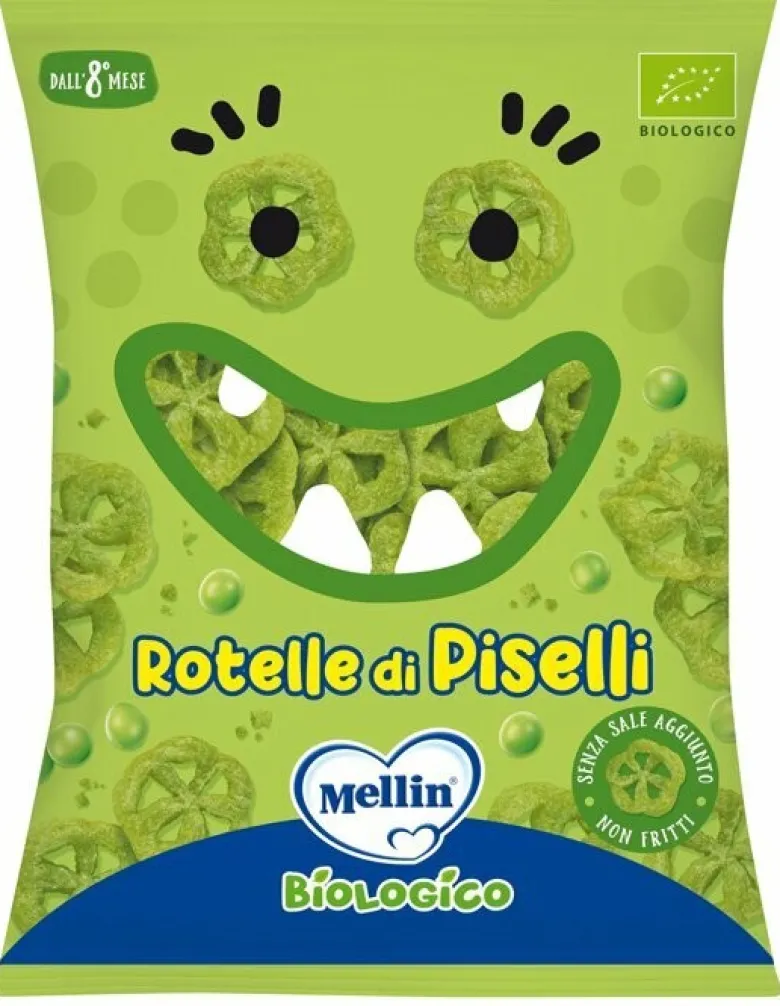 Mellin snack bio Rotelle di piselli 20 g