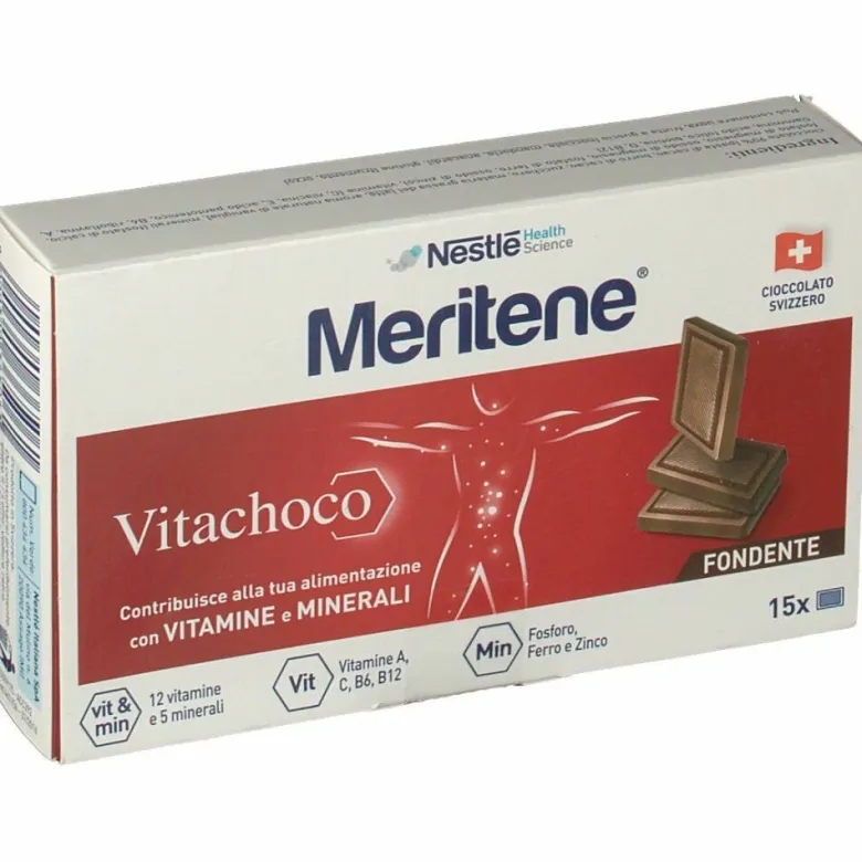 Meritene Vitachoco Fondente Con Vitamine e Minerali 15 Cioccolatini