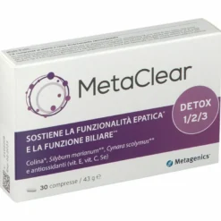 Metaclear Integratore Funzionalità Epatica 30 Compresse