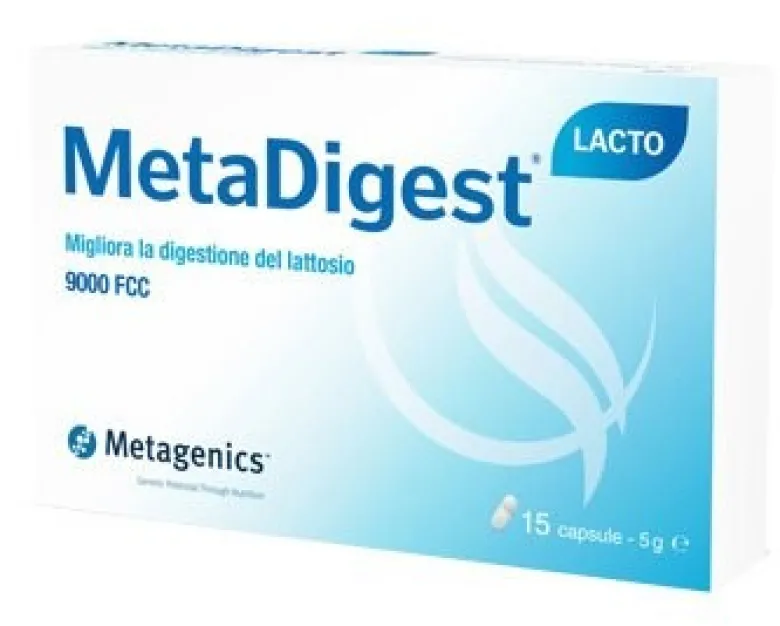MetaDigest Lacto Integratore Per la Digestione Del Lattosio 15 Capsule