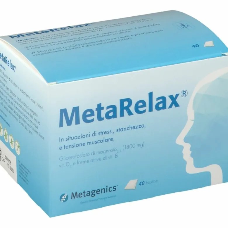 Metarelax Nuova Formula Integratore Alimentare Stress e Tensione Muscolare 40 Bustine