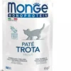 Monge busta monoporzione cat kitten pate trota 85 g