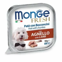 Monge Fresh Dog Paté e Bocconcini con Agnello 100g