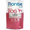 Monge Grill Cane Adulto Cibo Umido Ricco di Manzo 100g