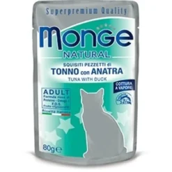 Monge Natural Superpremium Cotti a Vapore Con Tonno E Anatra