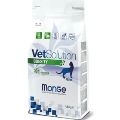 Monge VetSolution Obesity Linea Veterinaria Cibo Secco Gatti 1,5 Kg