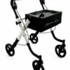 Moretti rollator mopedia sole pieghevole in alluminio da interni 4 ruote