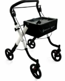 Moretti rollator mopedia sole pieghevole in alluminio da interni 4 ruote