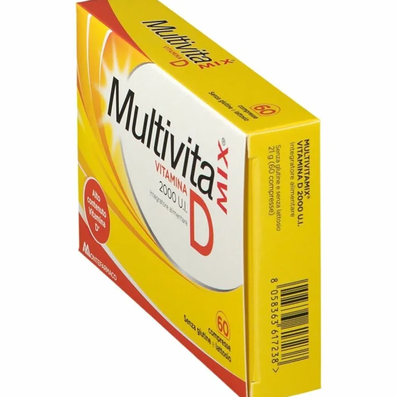 Multivitamix Vitamina D2000 UI Integratore alimentare 60 Compresse