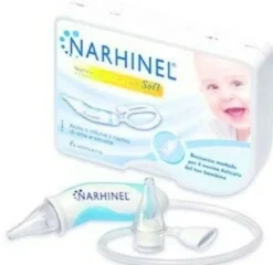 Narhinel Aspiratore Nasale Soft Neonati e Bambini + 2 Ricambi Soft