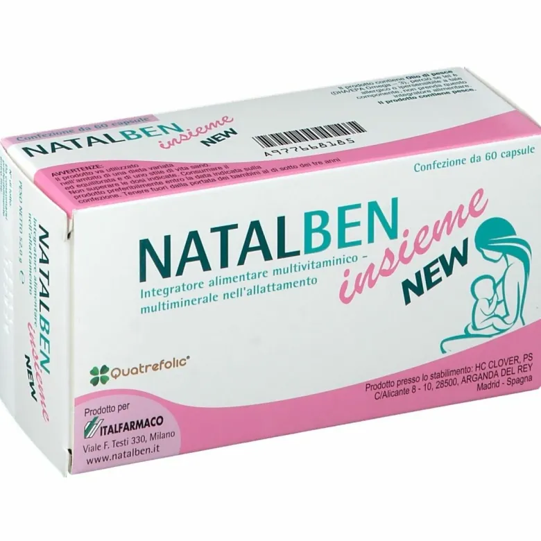 Natalben Insieme New Integratore 60 Capsule