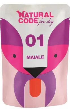 Natural code 01 maiale cani adulti busta 100g