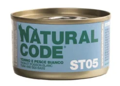 Natural Code Steril 05 Tonno e Pesce Bianco Umido Gatto Lattina 85 g