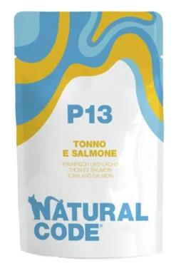 Natural Code Tonno e Salmone Umido Gatto Busta 70 g