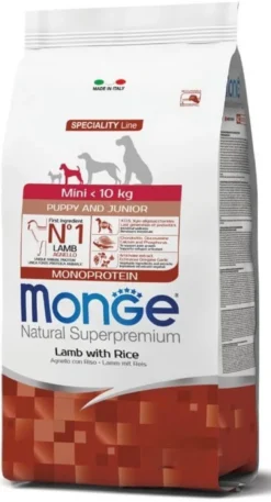Natural Superpremium Mini Puppy & Junior Agnello e Riso