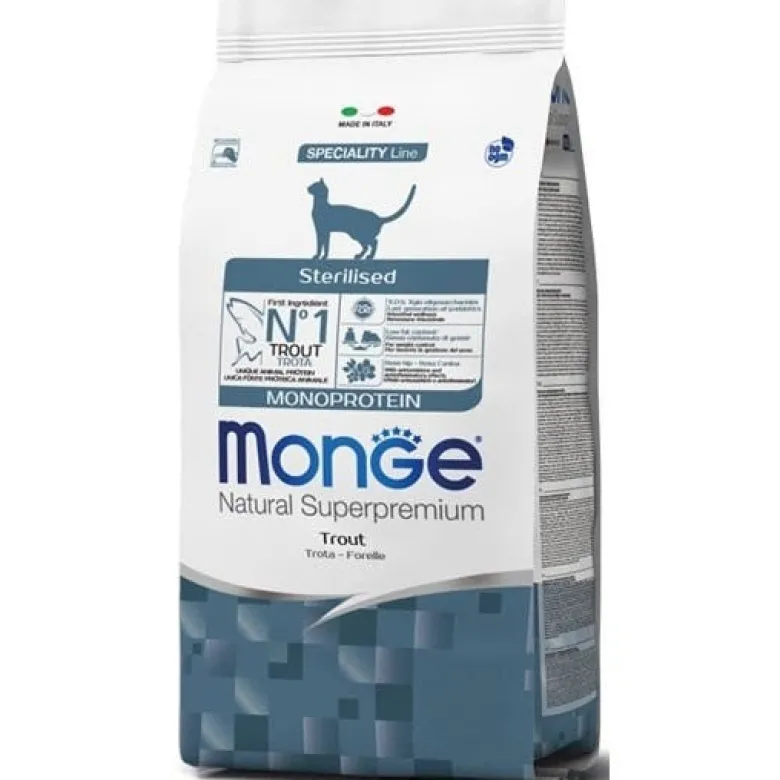 Natural Superpremium Sterilised Monoprotein con Trota