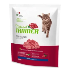 Natural trainer adult con manzo per gatti adulti 300g