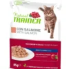 Natural Trainer Cibo Umido Salmone Per Gatti Adulti Busta 85g