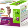 Natural trainer gatto multipack sterilised con tacchino e merluzzo bocconcini in salsa 12x85g