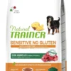 Natural Trainer Sensitive Senza Glutine Crocchette Agnello Per Cani Adulti Taglia Media/Grande 12kg