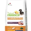 Natural Trainer Sensitive Senza Glutine Crocchette Con Anatra Per Cani Adulti Taglia Mini Sacco 2kg