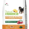 Natural Trainer Sensitive Senza Glutine Crocchette Agnello Per Cani Adulti Taglia Media/Grande 3kg