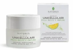 Nature's acque unicellulari aquagel crema viso effetto mat spf20 50 ml