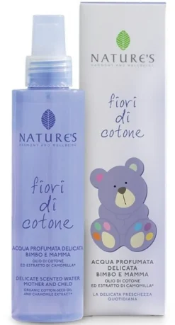 Nature's fiori di cotone acqua profumata delicata bimbo e mamma 150 ml