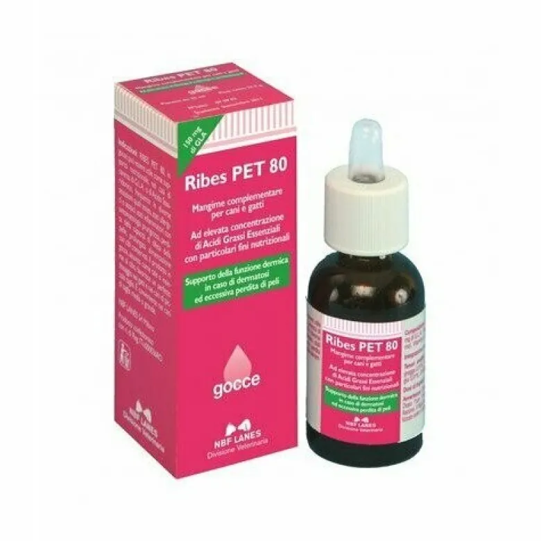 Nbf Lanes Ribes Pet 80 Gocce Contro Dermatiti Cani e Gatti 25 ml