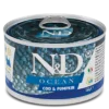 N&D Dog Ocean Cibo Umido Merluzzo E Zucca Per Cani Adulti Taglia Mini 140g
