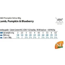 N&D Pumpkin Mangime Gatti Umido Gusto Agnello Zucca Mirtillo 80g